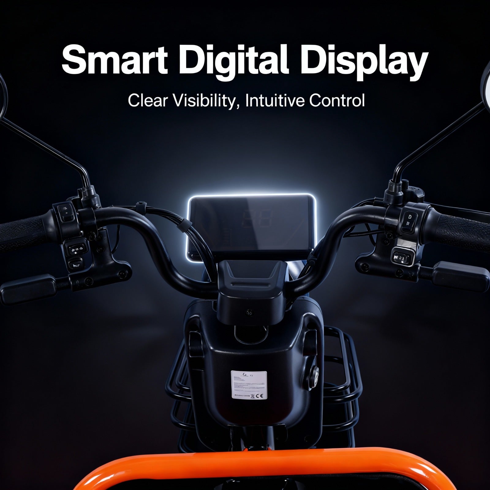 Kugoo Hybrid 3-Wheel Electric cargo Tricycle 500W with a smart digital display