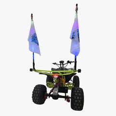 Four-wheeled Electric ATV Atom 72 V Quad Bike with LED lights and flags