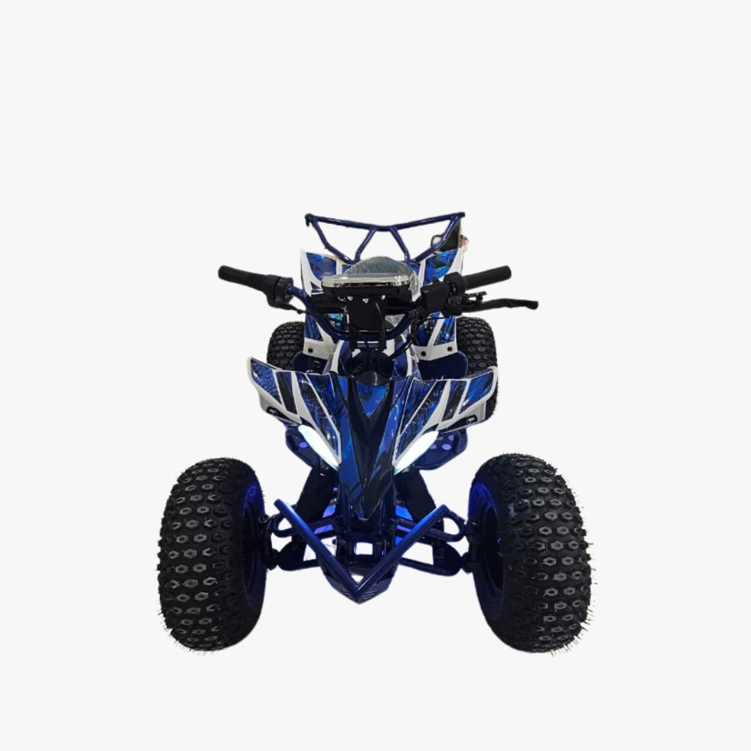 Blue and black ATV Quad Bike