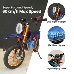 Megastar Kids Brushless Motor Electric Dirt Bike Electric Cross Bike Kids Cross Bike