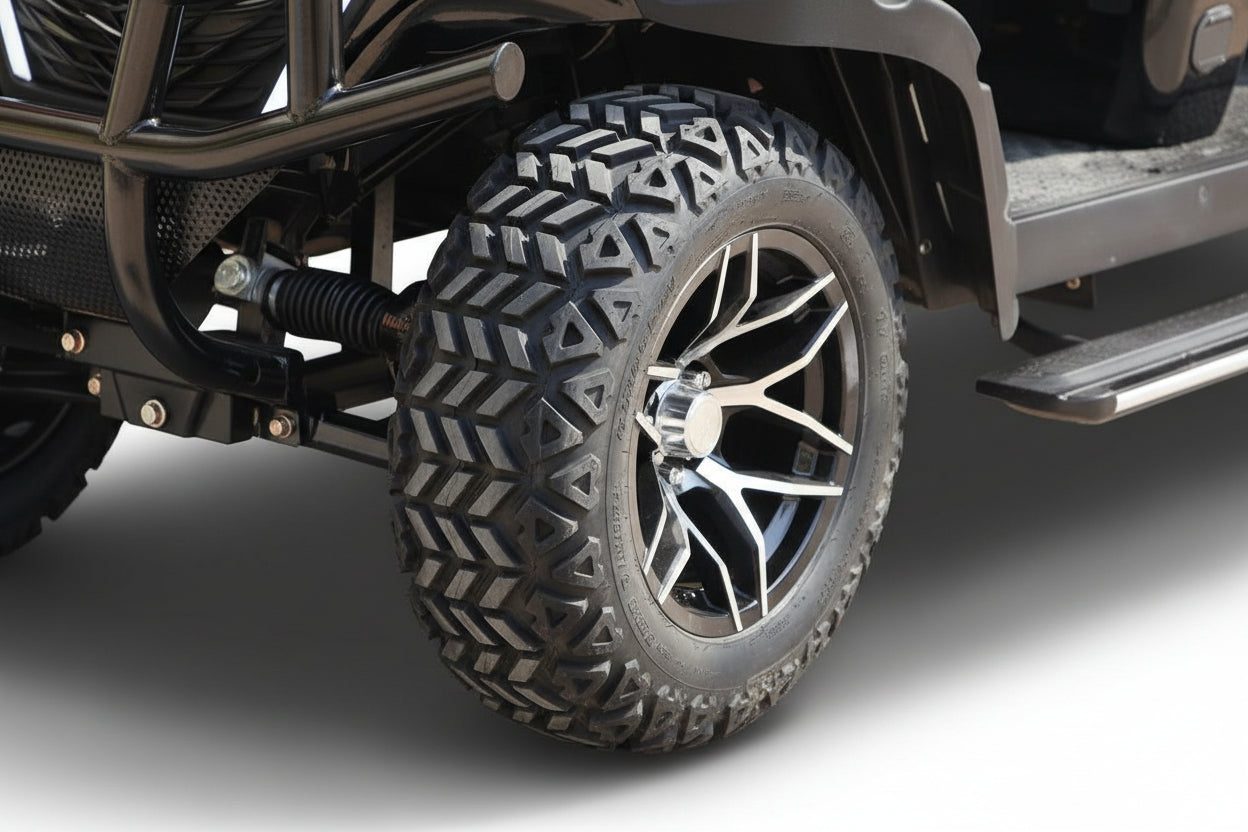 Close-up of a vehicle tire