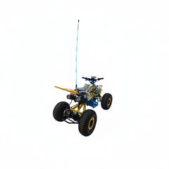 Model of a four-wheeled vehicle with large wheels