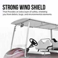 Megastar Golf club car 4 + 2 seater electric golf cart-White