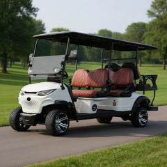 Megawheels Green Rider Electric Golf Cart 4+2 Seater by Golf Buggy UAE