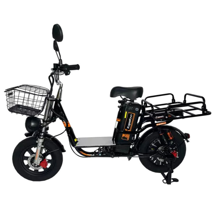 Kugoo Kirin V3 PRO Electric Delivery Scooter with front and rear baskets