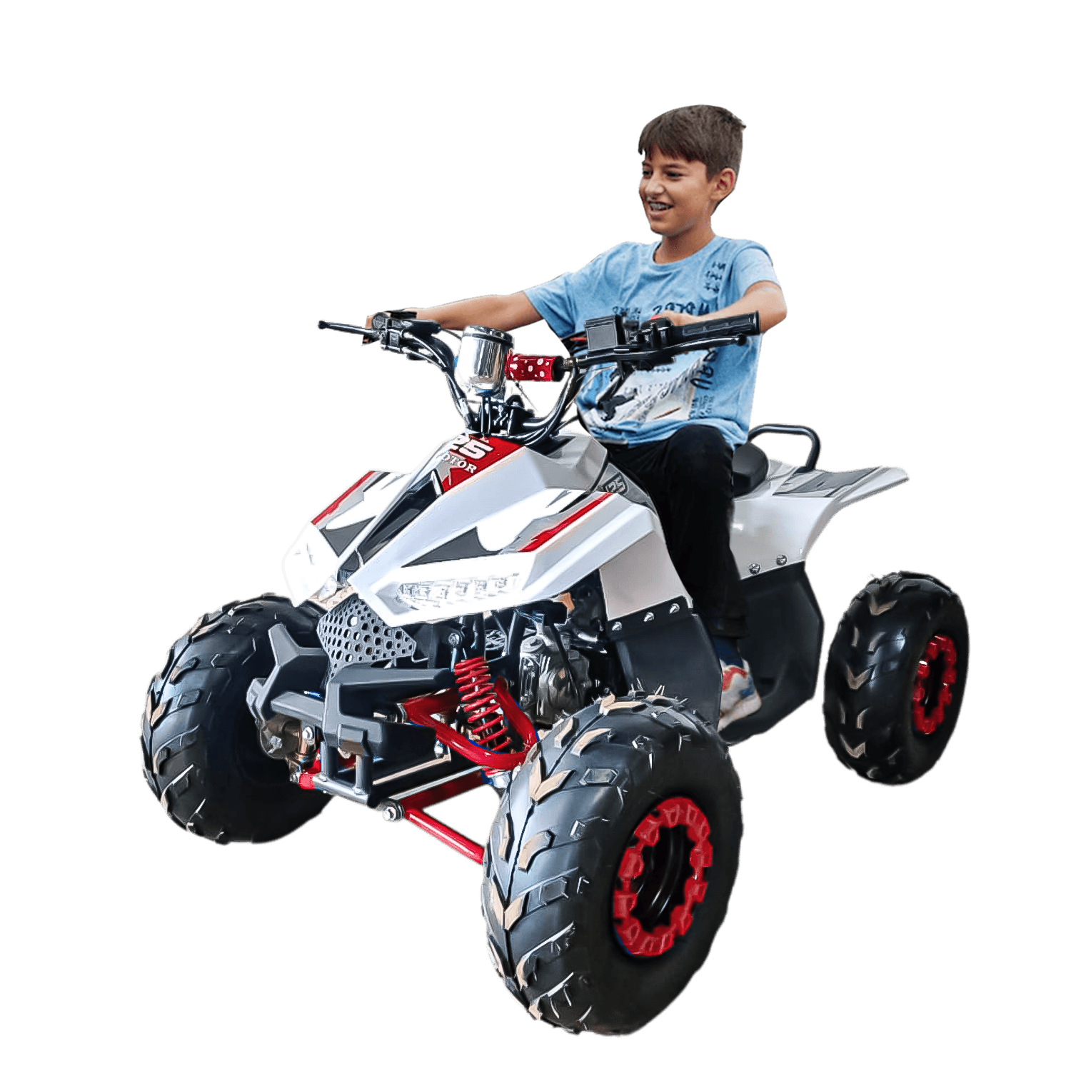 Megawheels 125 cc Atv Fully automatic Quad Bike- Red