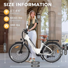 WindHorse F2 Electric Bike size information