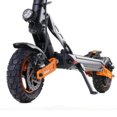 Black and orange electric scooter