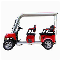 Megawheels 6 Seater Electric Golf Cart Red Back