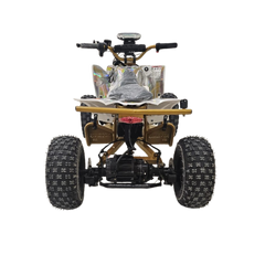 Back View of kids 36v Electric ATV Quad Bike -gold