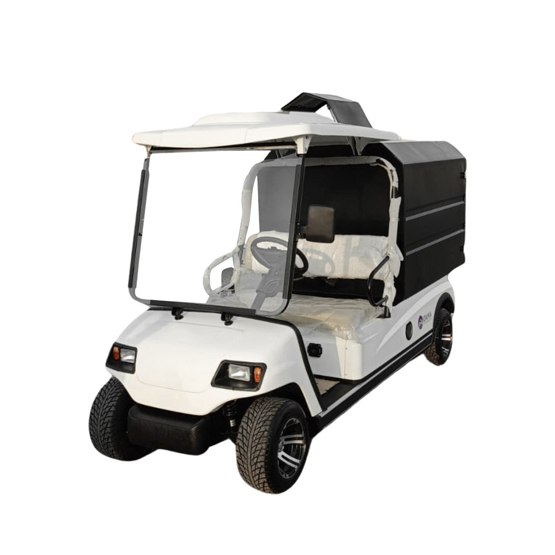 Megawheels Lvt 2 Seater Golf Cart With Solid Garbage Waste Disposal Box at Gulf Buggy