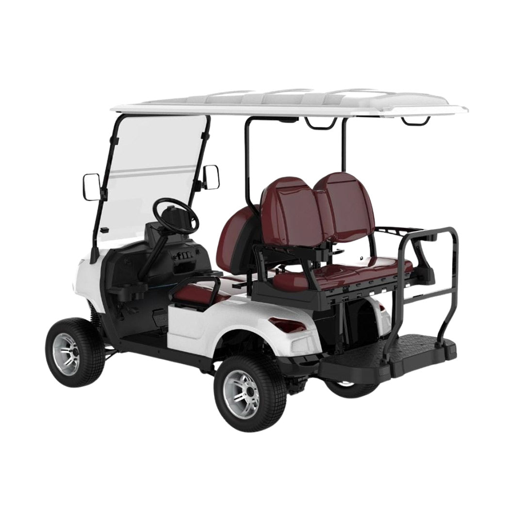 Green Rider 4 (2+2) Seater Electric Golf Cart Premium Buggy With Lithium Batteries By Gulf Buggy