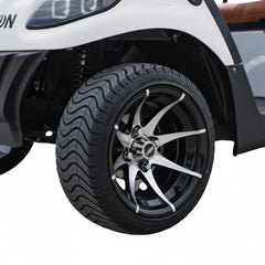 Keon premium lifestyle golf cart equipped with alloy wheel