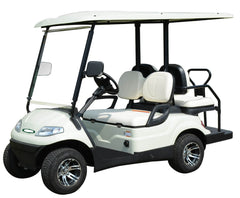 Electric golf car N2 + 2 seater - white