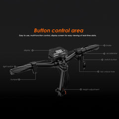 Control panel of KuKirin M5 Pro Electric Scooter – 1000W | 48V 20Ah | 52 km/h