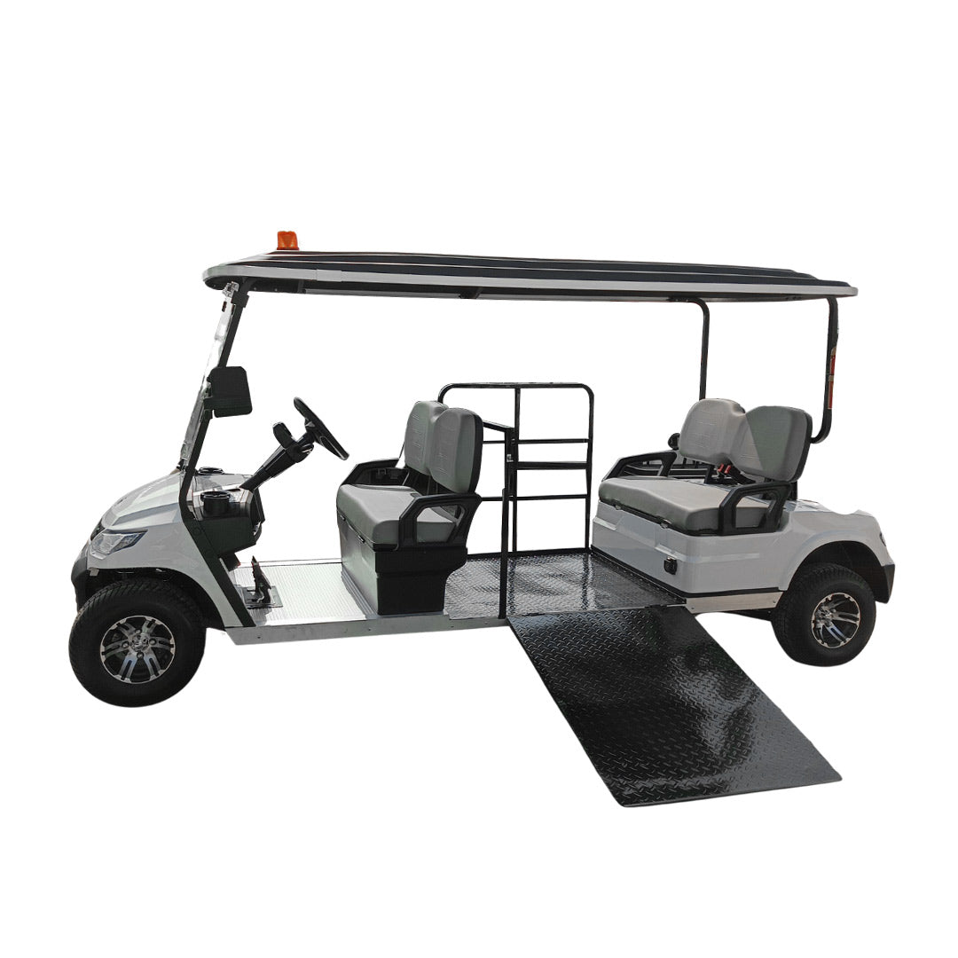 Megawheels Lvt Wheelchair Golf Cart 4 Seater for Special Needs With Ramp & Beacon Light