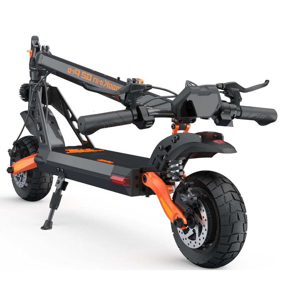 Black and orange Foldable electric scooter