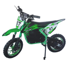 Motospark Electric Dirt Bike 36V by Megawheels Green