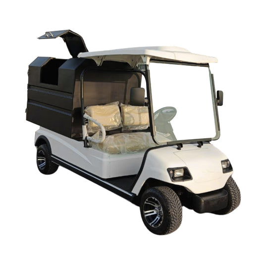 Megawheels Lvt 2 Seater Golf Cart With Solid Garbage Waste Disposal Box at Gulf Buggy