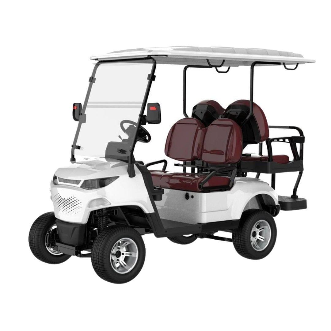 Green Rider 4 (2+2) Seater Electric Golf Cart Premium Buggy With Lithium Batteries By Gulf Buggy