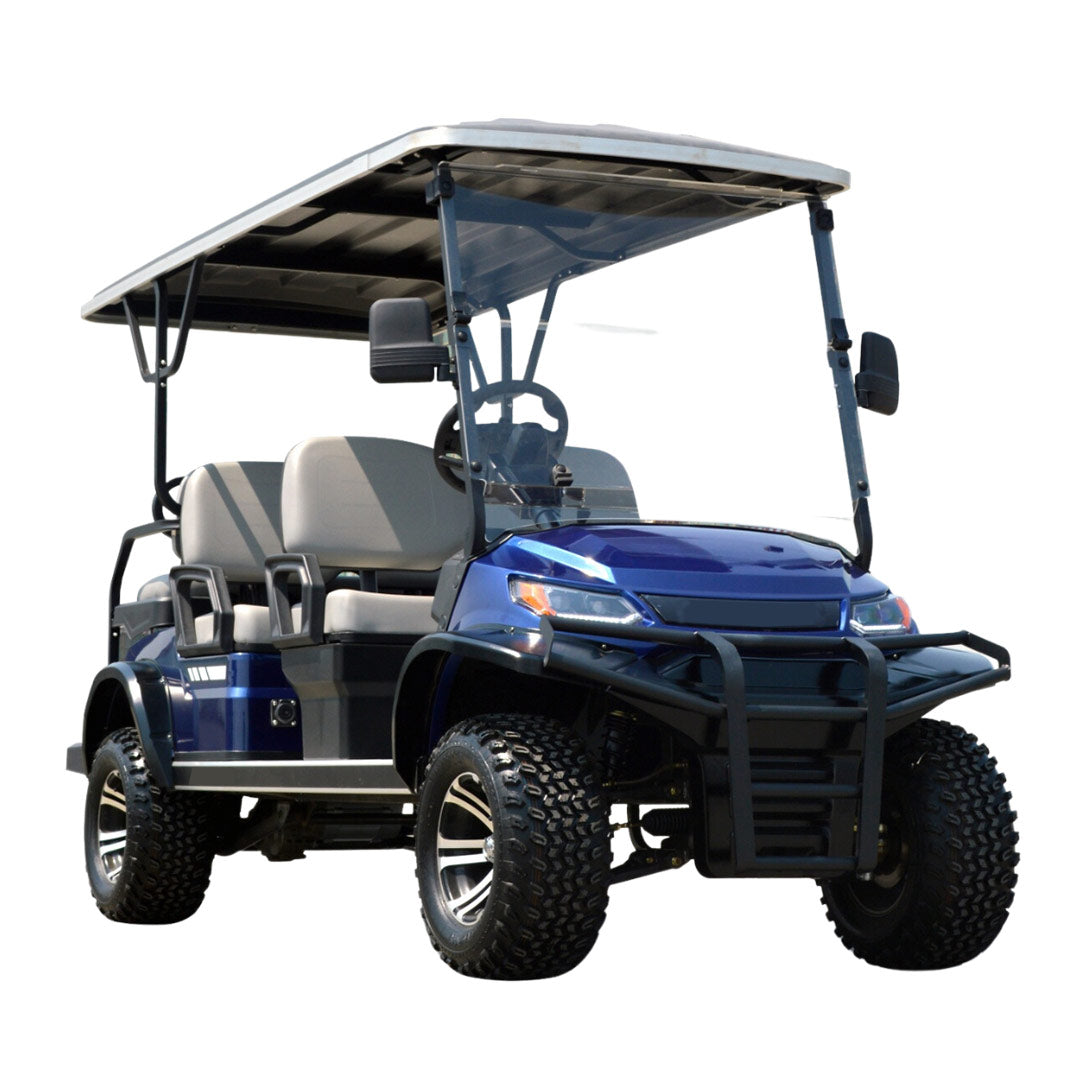 Megawheels LVT Terrain 4+2 seater off road electric Golf cart Buggy Blue