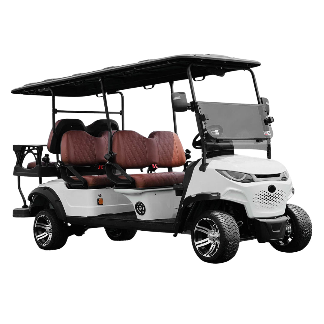 Green Rider Electric Golf Cart Golf Buggy 4+2 Seater by Mega wheels- DESIGN TXV