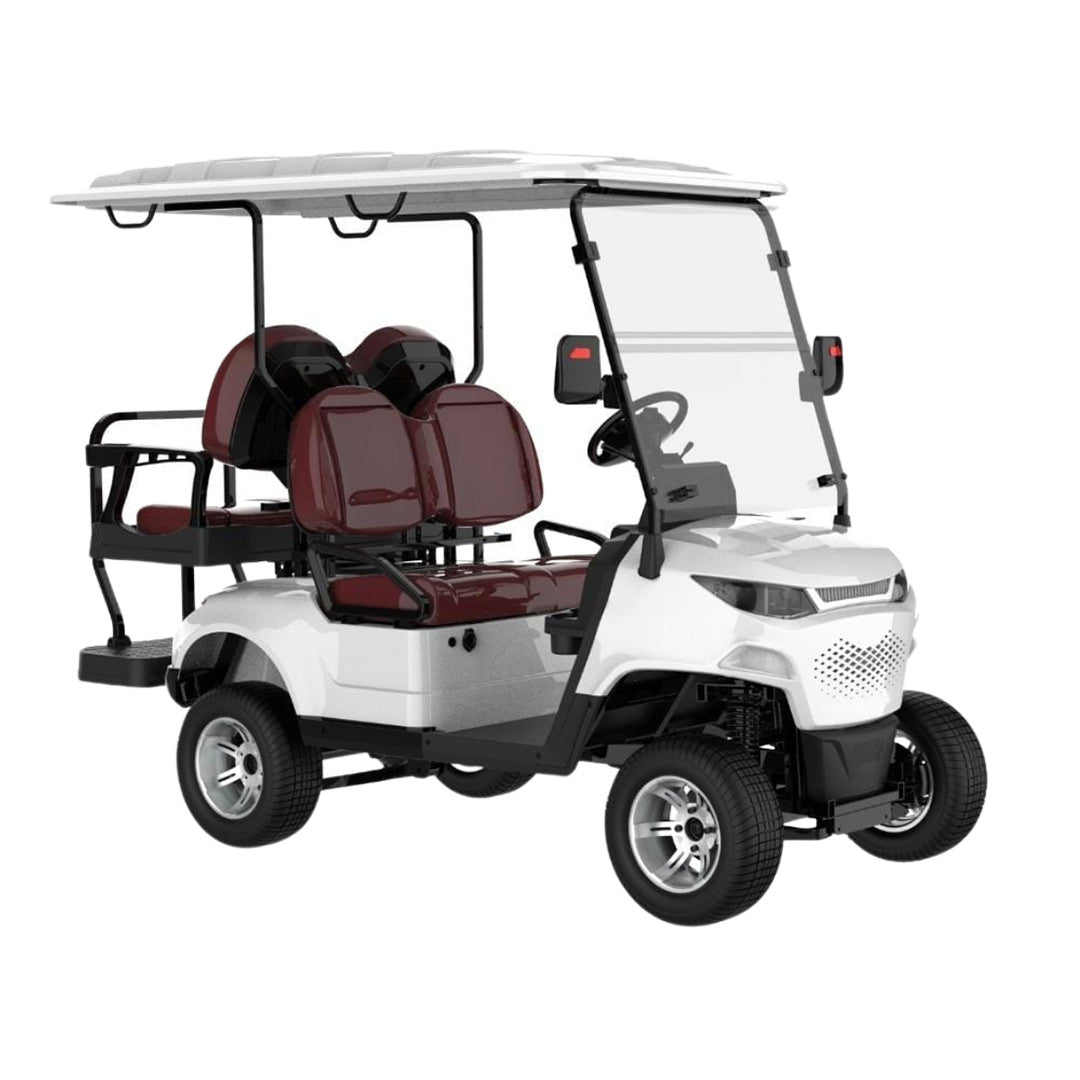 Green Rider 4 (2+2) Seater Electric Golf Cart Premium Buggy With Lithium Batteries By Gulf Buggy