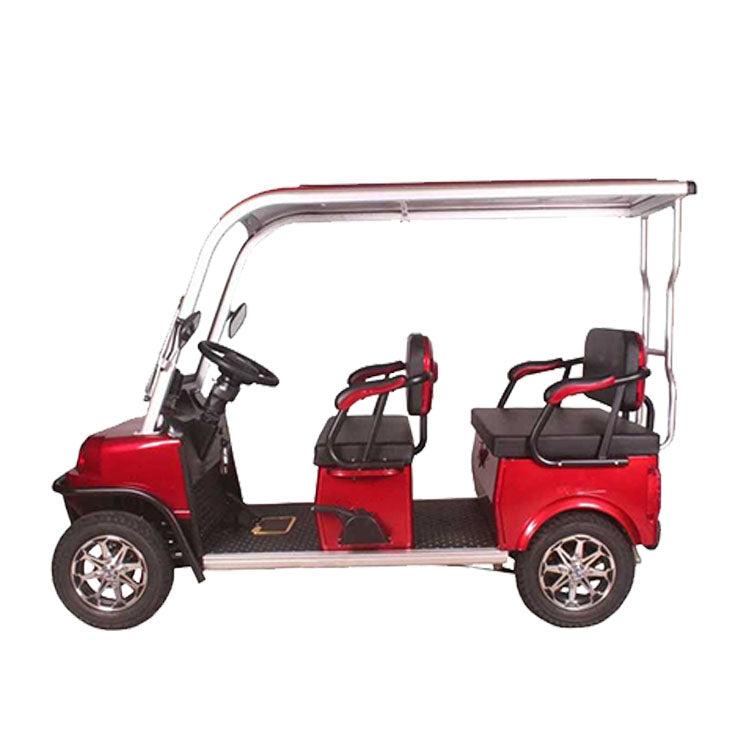 Megawheels 6 Seater Electric Golf Cart red