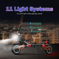 Kugoo Kirin G3 Pro Electric Scooter Dual Engine Powerful Motor 65Km/h Max Speed