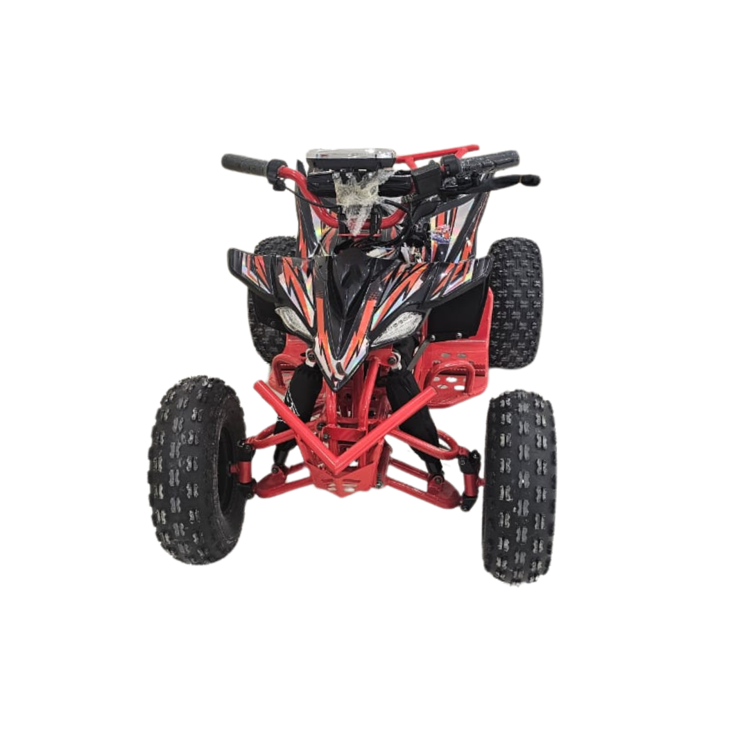 Front View of 36 V Electric ATV Powerful kids Quad Bike - red color