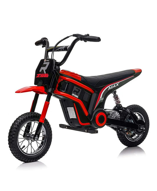 Megawheels RMX 24V Electric Kids Dirt Bike With Rubber Tyres & Leather Seat at Gulf Buggy