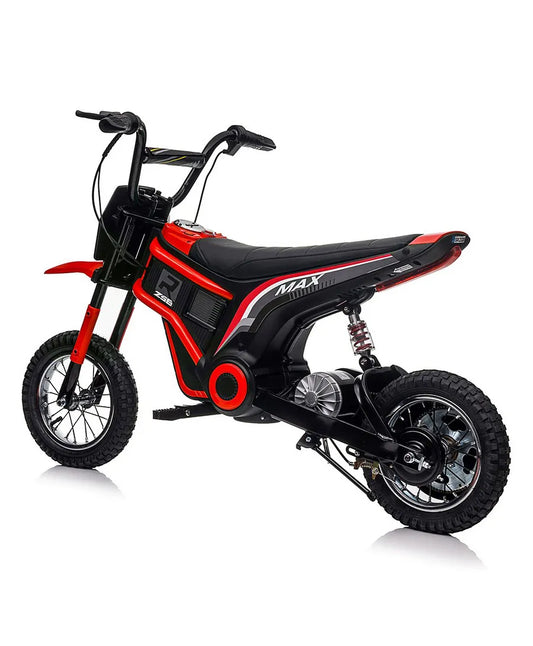 Megawheels RMX 24V Electric Kids Dirt Bike With Rubber Tyres & Leather Seat at Gulf Buggy