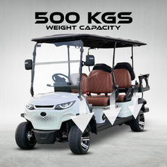 Green Rider Electric Golf Cart Golf Buggy 4+2 Seater by Mega wheels- DESIGN TXV