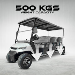 Megawheels Ecar LVT Electric Golf Cart 6 Seater