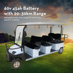 Megawheels Electric Golf Cart Sport Eco Golf Buggy 8 Seater -1200w At Gulf Buggy UAE