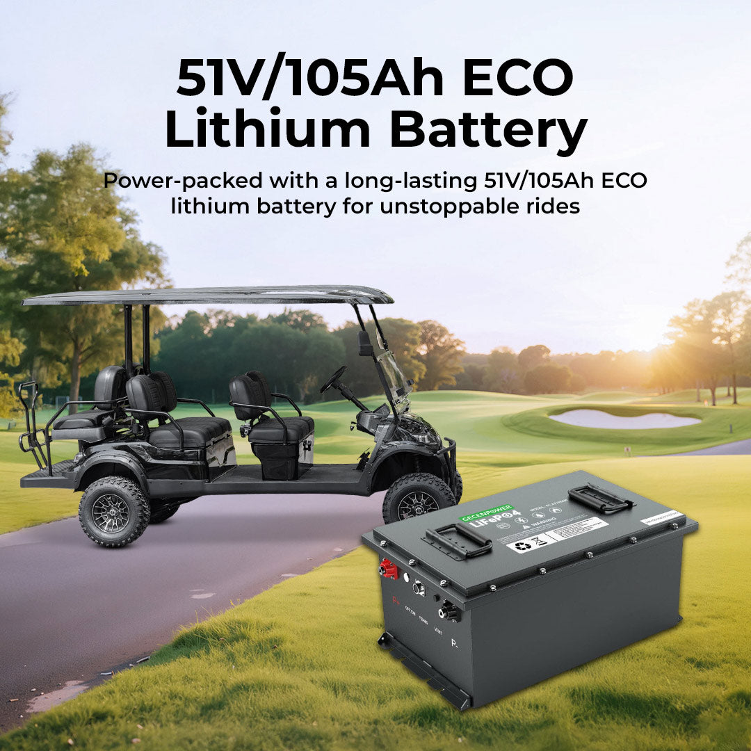 Keon Premium Electric Golf Cart Lead Acid 48V 170AH Battery 6 Seater With Lifted Suspension