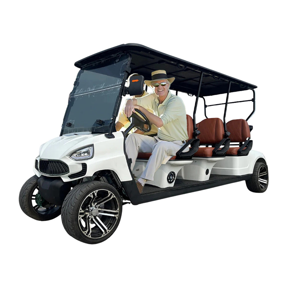 Green Rider Electric Golf Cart Golf Buggy 6 Seater by Mega wheels