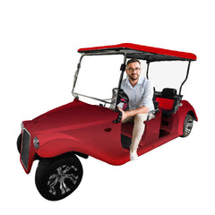 Electric Golf Cart Vintage Classic Royal Vintage Electric Golf Buggy 6 Seater At Gulf Buggy