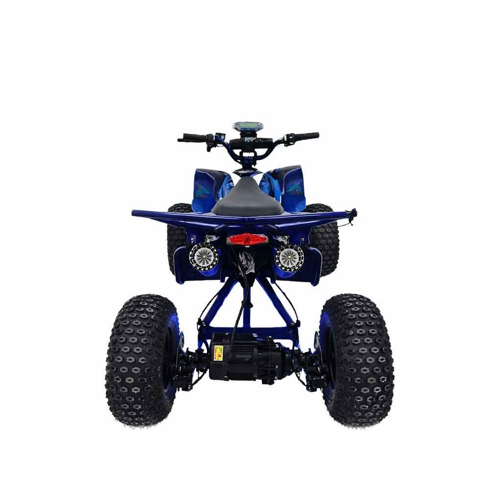 Blue ATV Quad Bike with Off Road Tyer