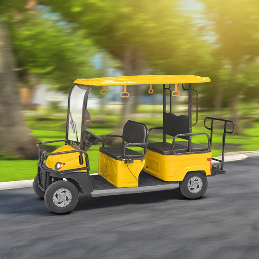 Yellow golf cart Dubai