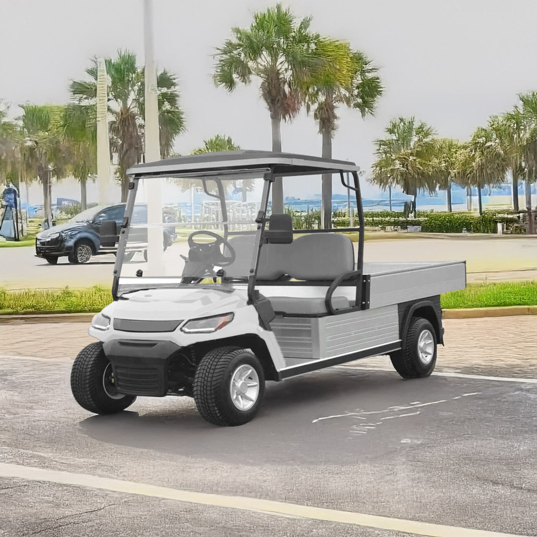 Megawheels Lvt Electric Golf Cart 2 Seats With Long Cargo Box At Gulf Buggy