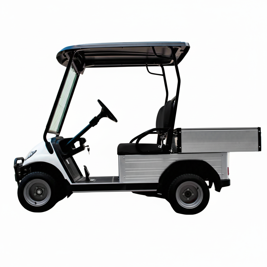 Keon Electric Utility Vehicle with Short Cargo Box 