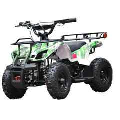 Motoworks 800w 36v Electric Farm Brushless Kids Quad Bike Green