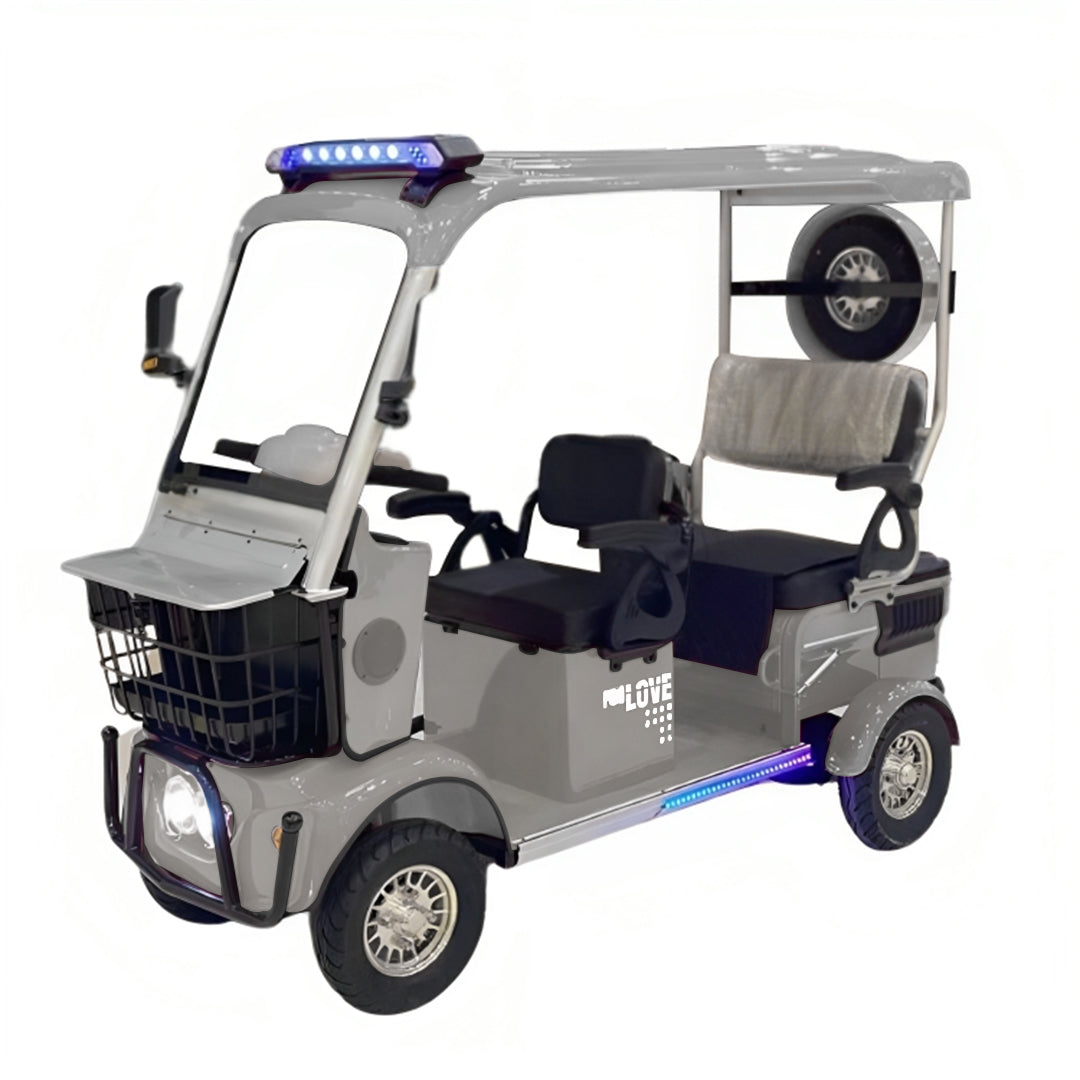 Megawheels Powerpod Trio Mini Electric Golf Carts 60V for 3 Passengers