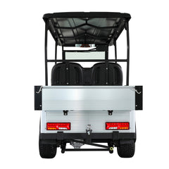 Back view of Keon Premium 6 Seater Electric Utility E car with Cargo Box