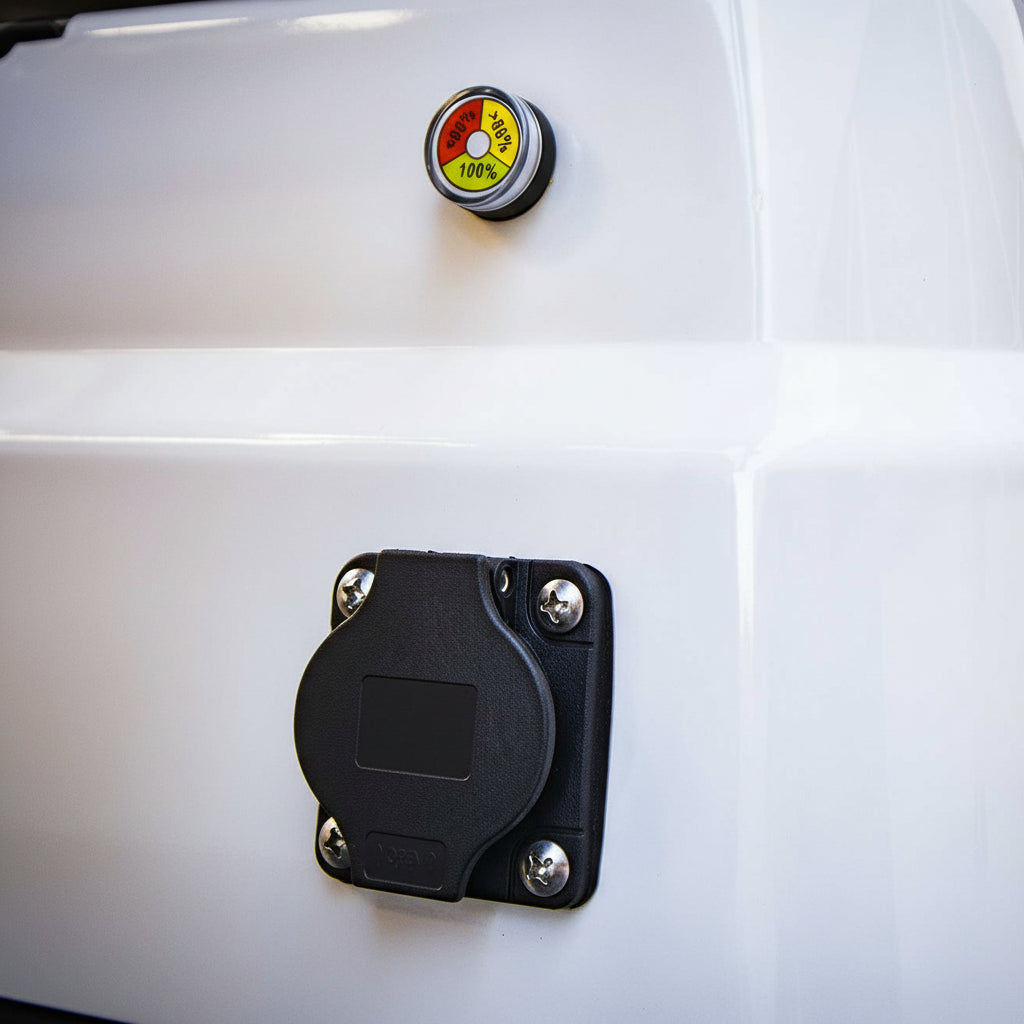 Keon Electric Utility Vehicle 2 Seater  Charging Port