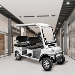 White 4 seater golf car buggy 60 v