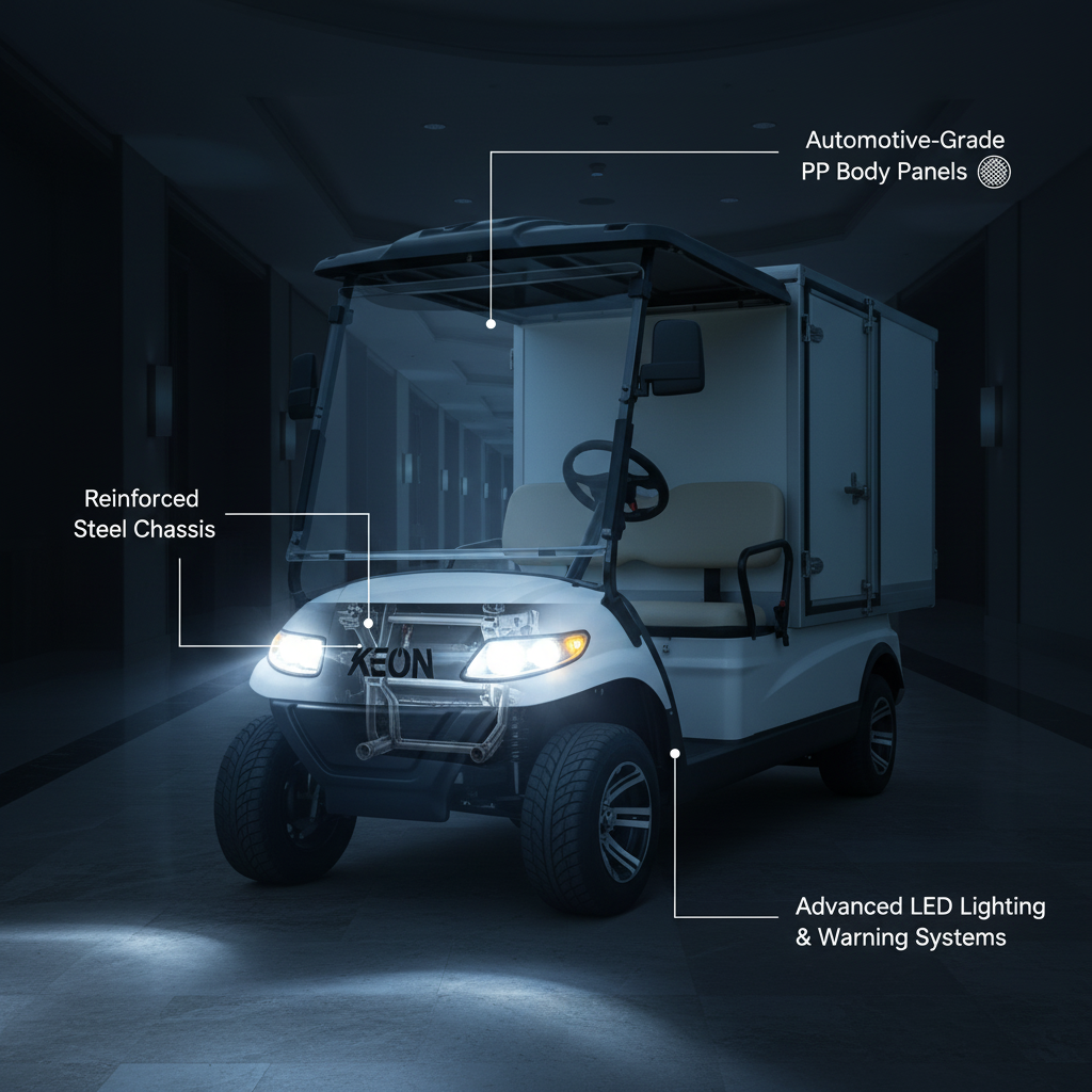 Keon Premium 2-Seater Electric Housekeeping Buggy Car With Lithium Battery