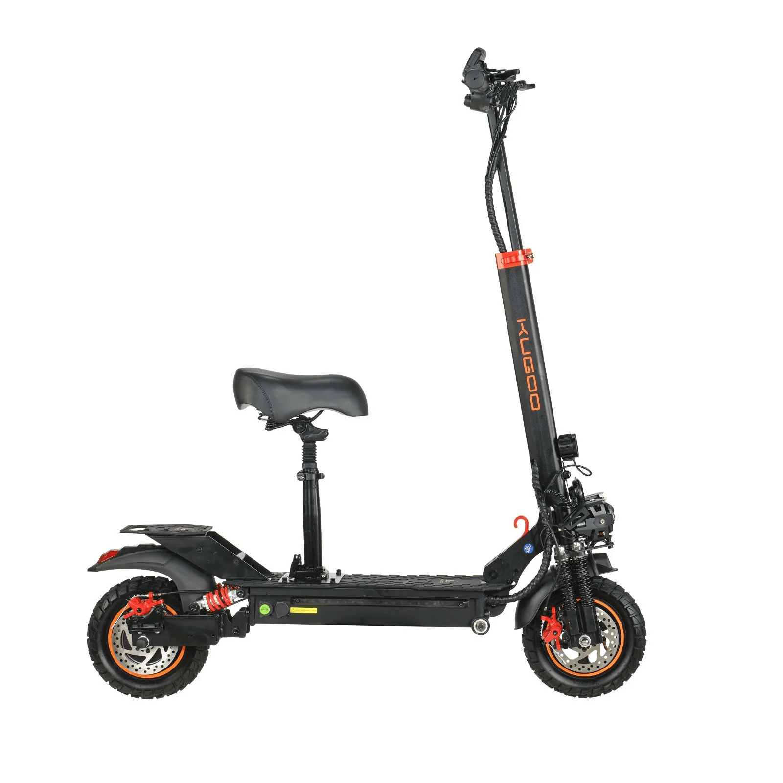 Black Kugoo T5 electric scooter with seat