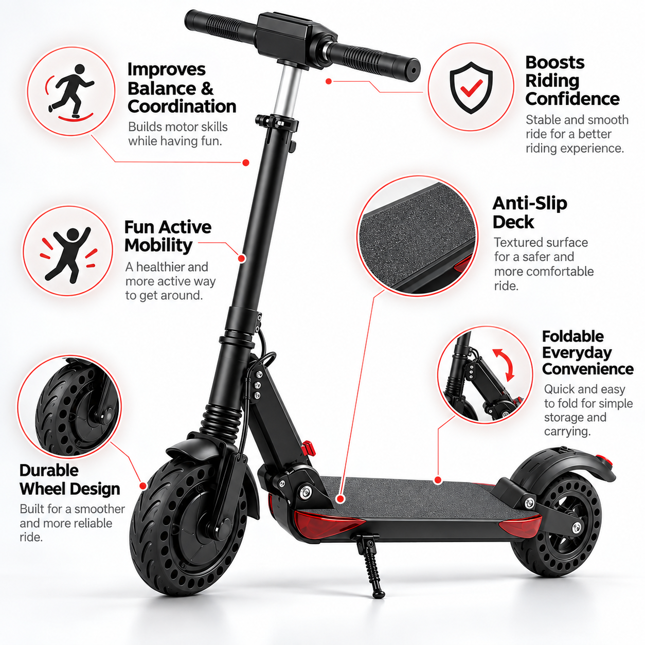 Kugoo Kirin S3 Folding Electric Scooter for Adults features